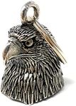 Eagle Head Motorcycle Biker Bell Accessory or Key Chain for Luck