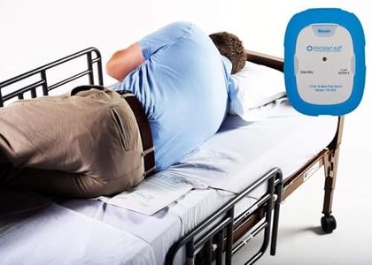 Patient Aid Bed Alam with 10" x 30" Motion Sensor Pad and Wired Device with Rubber Casing, Ring Sound and Mounting Options, AC Adapter and Battery Powered Wandering and Fall Prevention for Elderly