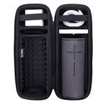 LTGEM Hard Travel Carrying Case for Ultimate Ears Boom 3/4 Portable Waterproof Bluetooth Speaker and Charger Dock, Black