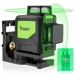 Huepar Professional 2X 360 Laser Level Self Leveling, Outdoor Green Cross Line Laser Level with Pulse Mode, 360° Horizontal and Vertical Green Beam Laser Tool with Magnetic Pivoting Base 902CG