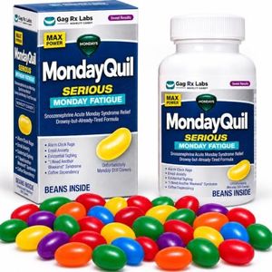 MondayQuil Gag Gift Candy - Funny Gifts for Coworkers Office Gifts