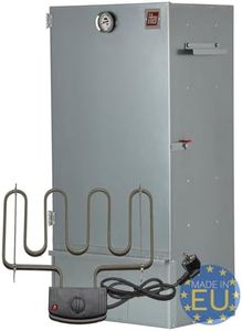 ITA Ahumador electrico 7001 81x30x40 cm de acero inoxidable con Termómetro - Resistente a la Corrosión, Duradero - Ahumadero Premium para Carne, Pescado, Queso, Salchichas