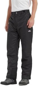 Acme Projects Insulated Snow Pants, for Skiing, Snowboarding, Hiking, 100% Waterproof, Breathable, Taped Seam, 10000mm/3000gm (Standard, Large, Black)