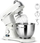 ZACME 8.4QT Commercial Stand Mixer 800W with NSF Certified and Aluminum Die Casting, Mixers Kitchen Electric Stand Mixer with Stainless Steel 8L Bowl, Dough Hook, Whisk and Beater, Porcelain