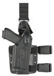 Safariland 6005 Tactical Gun Holster, SLS Hood, Quick Release Leg Harness, Black, Left Handed, Taser X26