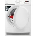 AEG 7000 Series Heat Pump Tumble Dryer TR708L0B, SensiDry Freestanding Heat Pump Tumble Dryer with Low Energy Consumption, 8kg Load, Energy Class A++, White