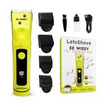 LetsShave EZ-WIZZY Pet Trimmer Pro for Dogs & Cats | Quiet Grooming Clippers | Ceramic Blades | 5-Level Adjustable Blade + 4 Combs | Cordless & Corded | 180 Min Runtime | LED Display | USB-C Charging