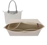 Lckaey Purse Organizer Insert for Longchamp Le Pliage Neo Handbags Insert Organizer1012khaki-S, S/8.27*6.7*5.12in