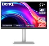 BenQ MA270UP 27” 4K 3840x2160 IPS Nano Gloss Monitor for MacBook, Dual USB-C 90W/15W PD, Mac Color Match, 450 nits, Integrated Mac Controls, Ergonomic Design, 3W x2 Speakers, 95% P3 Colors(Silver)