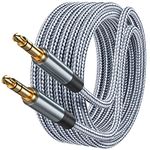 Txtcu 3.5mm Aux Cable 7m, Auxiliary Audio Cable Braided Stereo Mini Jack Male to Male Headphone Cord Auxiliary Aux Audio Cable for Headphones, iPods, iPhones, iPads, Home/Car Stereos,MP5 Player