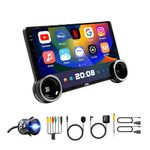 JXL (New Launch) Dual Knob 10.1 Inch 2K FHD Car Android Player/ TS10/Andoid Auto/Apple car Play/ 4GB/32 GB ROM/AHD Camera