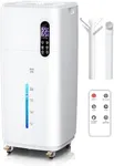 MONISEN 26L/5.7Gal Humidifier Large Room 3000 ft², Supersized Cool Mist, 38H Quiet Humidifiers for Bedroom, 2000mL/h Mist Output, Touch/Remote Control, Humidifiers for Home, Whole House, Plant, White