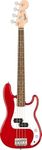 Squier by Fender Electric Mini Precision Bass Guitar, Dakota Red, Comes with Free Virtual Lessons