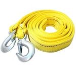 4m 5 Tonne Tow Rope Straps, High Strength Tow Strap, with Steel Hook, High Toughness, Winch Rope for Recovery Tow