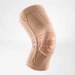 BAUERFEIND GenuTrain Knee Support - breathable knit compression knee brace to relieve pain and swelling from arthritis, ACL injury, Miniscus tear, machine washable knee sleeve (Nature, 4)