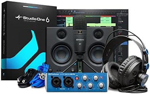 PreSonus AudioBox Studio Ultimate Bundle Complete Recording Kit with Studio Monitors and Studio One Artist and Ableton Live Lite DAW Recording Software