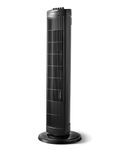 PELONIS 30" Oscillating Tower Fan - 3 Speed Settings, 8H Auto-Off Timer, Quiet & Space-Saving Design for Home/Office Use (Black)