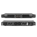 VONYX VDA500 DJ PA Power Amplifier, 19" 1U Rack Space Mountable, Stereo Channel 2x 250W Class D 500W Amp with XLR Jack Combi Inputs NL-4 Speaker Outputs