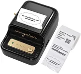 NIIMBOT B21 Inkless Label Maker, Portable Thermal Label Printer for Clothing, Address, Business, Compatible with iOS & Android, with 1 Pack 1.96x1.18 inch White Label, Black