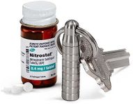 Cielo - Extra Small Nitroglycerin Pill Holder Necklace (Chain not Included) - Stainless Steel Pill Case Keychain - Cielo's Nitro Pill Container Keychain is The Best Keychain Pill fob - Made in USA!