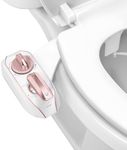 LUXE Bidet NEO 320 Plus - Only Patented Bidet Attachment for Toilet Seat, Innovative Hinges to Clean, Slide-in Install, Advanced 360° Self-Clean, Warm, Dual Nozzles, Feminine & Rear Wash (Rose Gold)