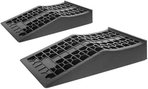 MAXXHAUL 50699 4,400 lb./2.2 ton Capacity Low Profile Car Ramps, 2-Count, Black