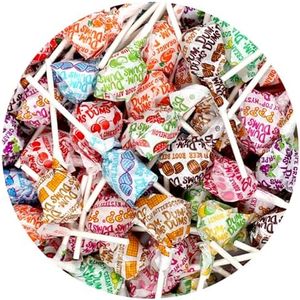 DUM DUMS Original Mix Lollipops, 1 lb Bag (60 Pieces Approx.), Gluten Free Hard Candy, Assorted Flavors, Individually Wrapped Lollipops, The Hampton Popcorn & Candy Company