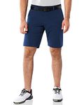 33,000ft Men's Golf Shorts 9" Dry Fit Stretch Golf Short UPF 50+ Lightweight Flat Front 4-Way Stretch Bermuda Shorts Breathable Shorts with 4 Pockets and Tee Holders, Deep Blue 32W x 9L