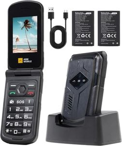 AGM M10 Robustes 4G Outdoor Handy ohne Vertrag – Klapphandy mit Dual-SIM, FM-Radio, SOS-Notruftaste, Taschenlampe und Große Tasten – Kompaktes, langlebiges Tastenhandy für Arbeit & Outdoor