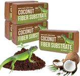 GARDEN STORY 5Pcs (5.5 Lbs) Coco Coir Brick for Reptiles, Coconut Fiber Substrate, Reptile Bedding, Substrate for reptile, Coco Coir Bricks for Plants, Garden Soil, Potting Mix (7.5 Gallons Expansion)