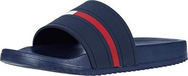 Tommy Hilfiger Men's Redder Slide Sandal, Dark Blue, 9