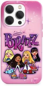 Velvet Caviar x Bratz Case Compatible with iPhone 15 PRO Girly - Cute Protective Phone Cases for Women Girls - Compatible with MagSafe - Bratz Dolls Accessories - Pink Airbrush Angelz