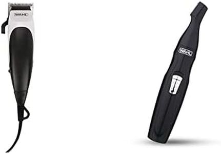 Wahl 9243-4724 Home Cut Complete Hair Cutting Clipper (Black)&Wahl 5608-524 Cordless Mini Groomsman Grooming 3 In 1 Trimmer (Black), Men