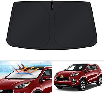 KUST Custom Fit Windshield Sun Shade for Kia Sportage 2022 2021 2020 2019 2018 2017 Sunshade Sun Visor Protector Foldable Blocks UV Rays Keep Your Car Cooler