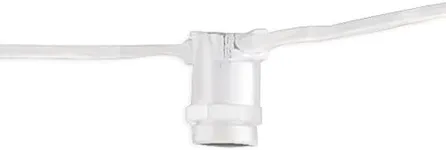 (Pack of 5) 25' STRING LIGHT 15 SOCKETS CORD SET E12 WHITE