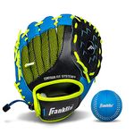 Franklin Sports Kids Baseball Glove - NeoGrip Boys + Girls Youth Tball Glove - Toddler + Youth Teeball, Baseball + Softball Mitt - Right Hand Throw - 9.5"