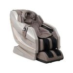 HCI eRelaxic Advanced Electric Massage Chair with 114 Airbags & 185 CM S&L Track Full-Body Chair with Heat Therapy | Foot Rollers | Space-Saving Design for Home and Office Relaxation (Pink Brown)