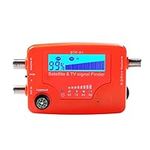 2 in 1 Satellite and TV Signal Finder LCD Digital Satellite Finder Portable TV Antenna Signal Strength Meter Signal Finding Meter with Compass Alarm Buzzer