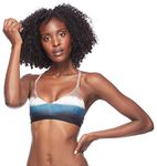 Esky Skye Women's Katie Halter Bikini Top with Multi Strap Detail Swimsuit, Catalina Ombre Stripe, X-Large