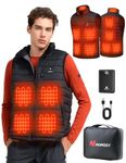 MOMSSY Heated Vest for Men with Battery Pack, L