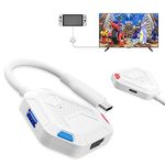 Switch Dock for Nintendo Switch: 3 in 1 Switch USB C to HDMI Adapter with 4K HDMI 2.0, USB 3.0,100W PD Charging, Portable Switch Docking Station Supports YouTube on TV