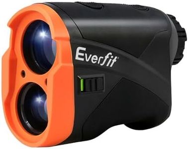 Everfit 700M Golf Rangefinder Laser Golfs Range Finder Slope Golfing Scanning Mode 6X Magnification Angle Measurement Vibration Flag Pole Lock LCD Screen, Orange
