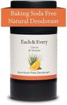 Each & Every All Natural 2.5oz Deodorant for Men and Women | Non-Toxic, Aluminum Free, Baking Soda Free, Paraben Free | Vegan, Cruelty Free | Made with Essential Oils 16.9 FZ