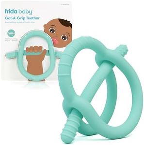 Frida Baby Get-A-Grip Teether, Multi Texture Teething Toy for Babies, Suitable for Infants and Babies, Easy to Hold, 100% Food-Grade Silicone, BPA-Free, PVC-Free