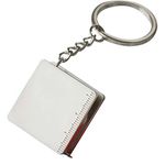 Chuangzhi Sales Key Chain Ring - 3D Chrome Metal Car Keychain Keyring Alloy Key Holder Key Fob Car Accessories (Tape Measure)