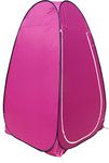 HOMECUTE Polyester Foldable Portable Pop Up Cloth Changing Tent Or Toilet Tent For Camping Hiking And Picnic (Pink), 1-Person