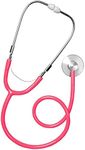 Skeleteen Doctor's Stethoscope Kids Toy - Doctor Or Nurse Pretend Play Costume Accessories and Prop Toys for Kids - 1 Piece (Pink)