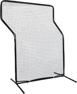 Pitching Screen Softball, Baseball Screen, Pitching Screen, 7x5ft Z Screen Baseball, Baseball Softball Screen, Heavy-Duty Steel Z Frame Pitching Safety Screen for Baseball|Portable Batting Screen