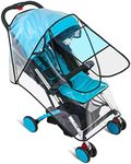 Stroller Rain Cover, Universal Stroller Accessory Waterproof Rainproof Windproof Baby Travel Weather Shield Thick & Durable Air Vents Prevent Rain Snow Dust Sun Toddler Stroller Clear Visibility Outdoor