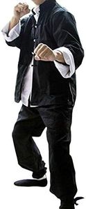 ZooBoo Mens Bruce Lee Classic Kung Fu Martial Arts Uniforms Set of 3 S